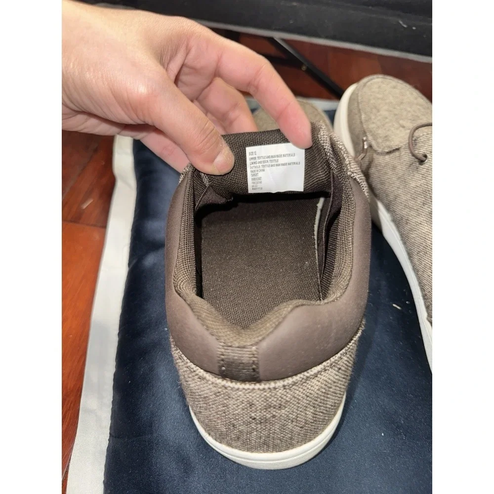 New! Goodfellow & Co Men's -Size 12 Brown Baylor Beach Sneaker Shoe Memory Foam